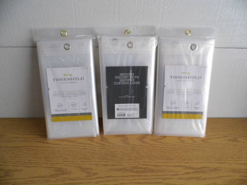 Lot of 3 Shower Curtain Liners