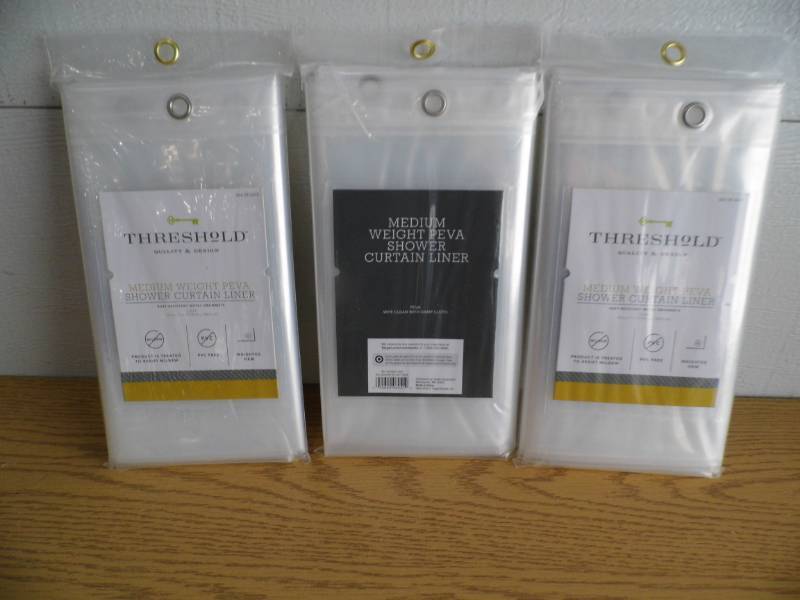 Lot of 3 Shower Curtain Liners