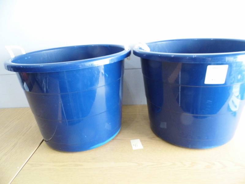 Lot of 2 Rope Handle Tubs