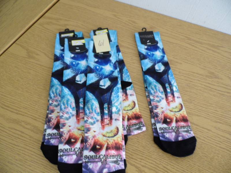 Lot of 5 Pair Soul Calibur Socks