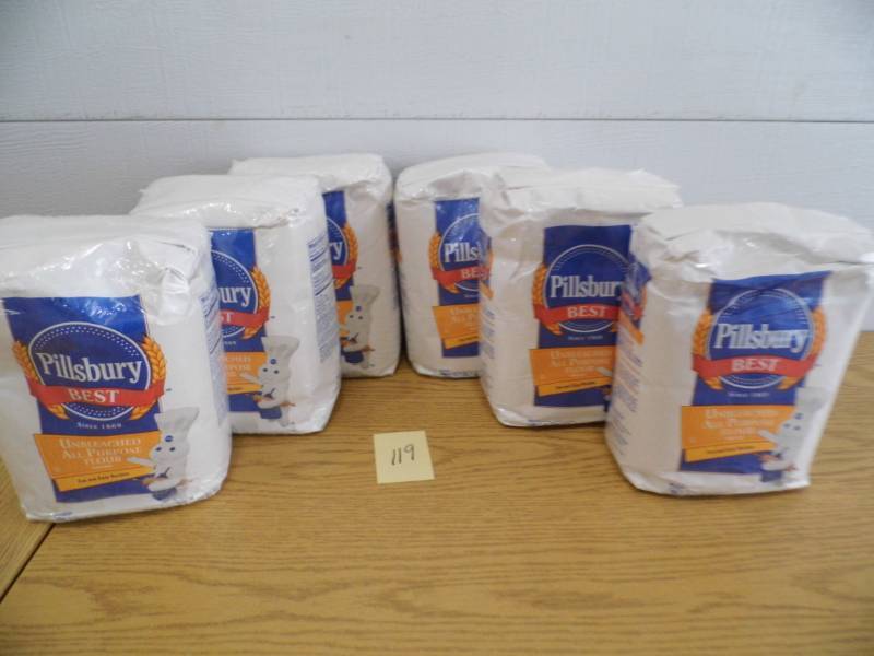 Lot of 6 Bags Plastic Sealed Pilsbury Flour