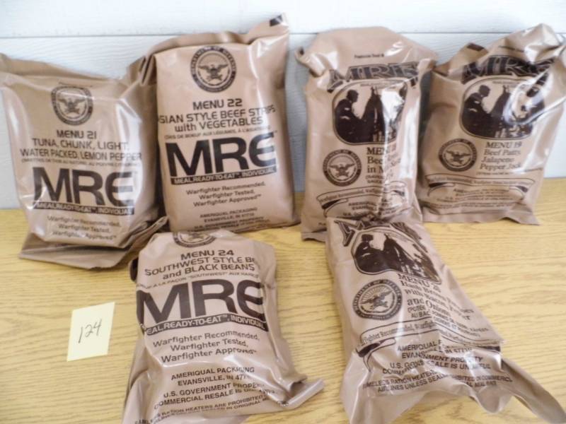 Lot of 6 MREs