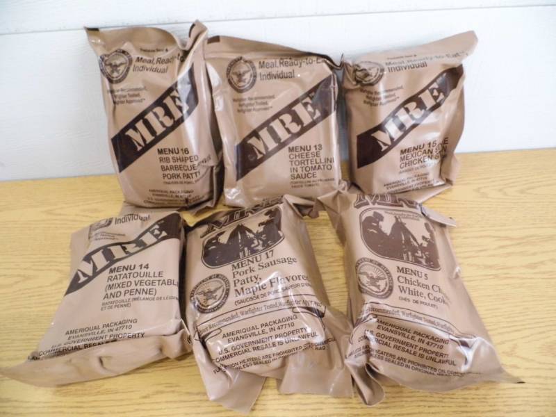 Lot of 6 MREs