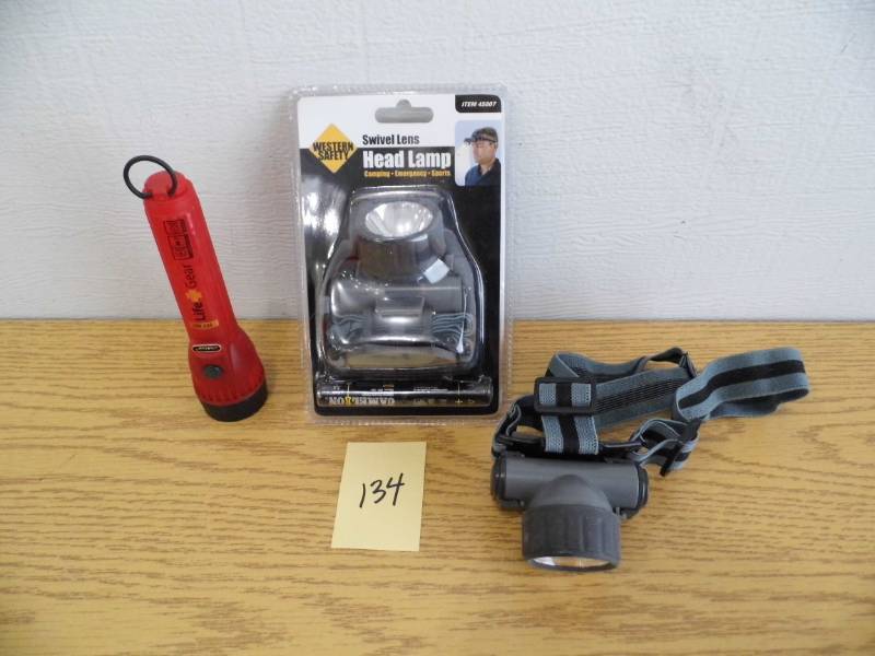 Lot of 2 Headlamp Flashlights