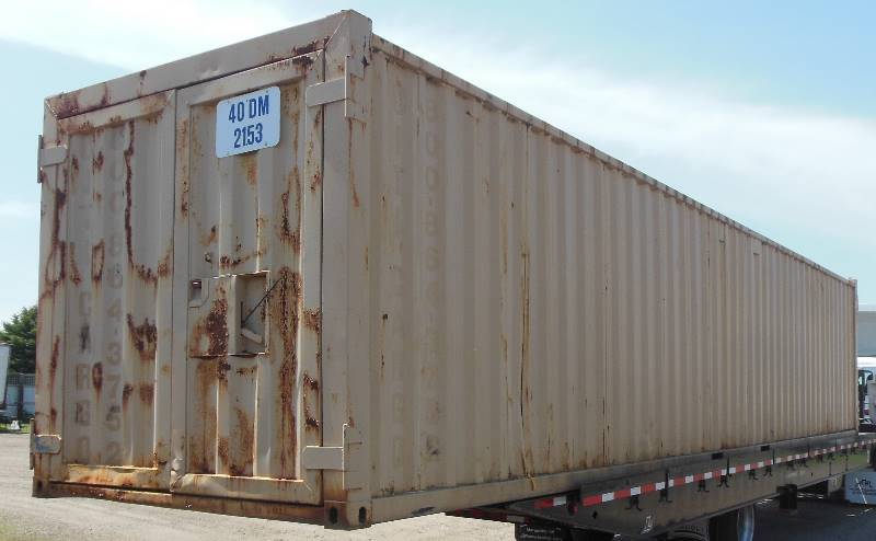 40 Ft. Tan Steel Storage Container 40DM 2153