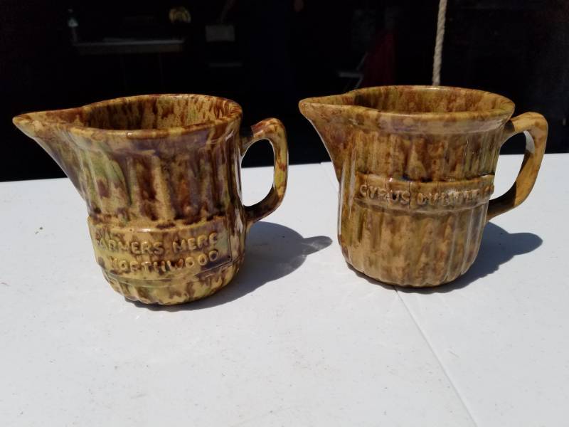 lot 31 image: Farmers Merc Northwood & Cyrus Lumber Company Red Wing Sponge Ware