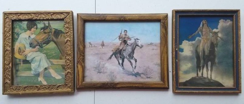 lot 94 image: Lot of 3 horse pictures