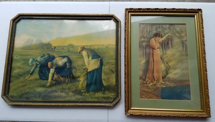 lot 95 image: Lot of 2 vintage pictures