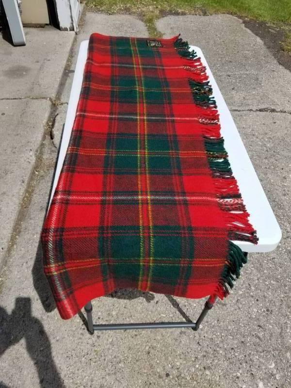 lot 109 image: Authentic Tartan Full Size Blanket made in Scotland