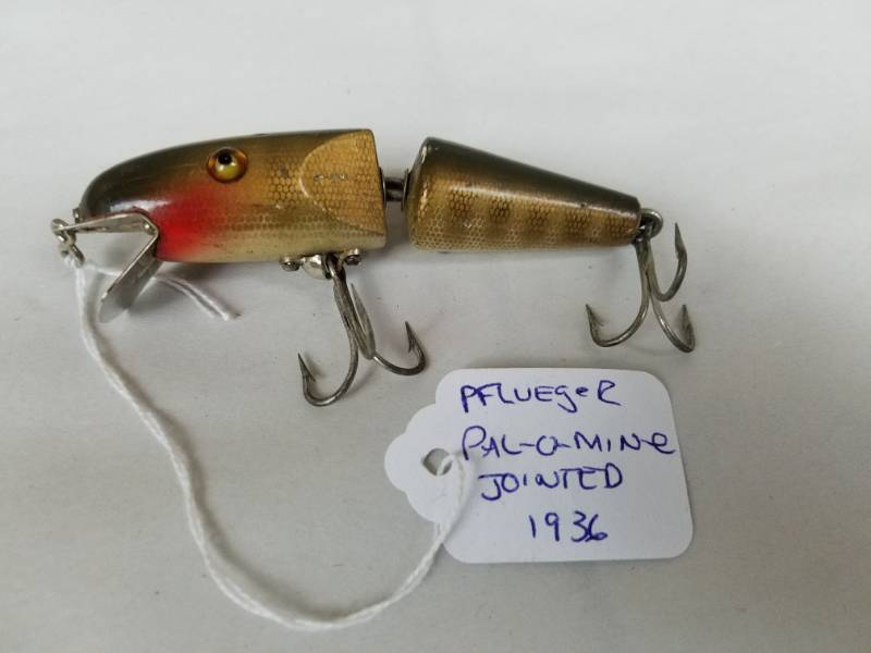 Pflueger Palomine Jointed 1920's Vintage Fishing Lure, Antiques, Vintage  Fishing Lures and Duck Decoys plus Red Wing Crocks Sale No Reserve!