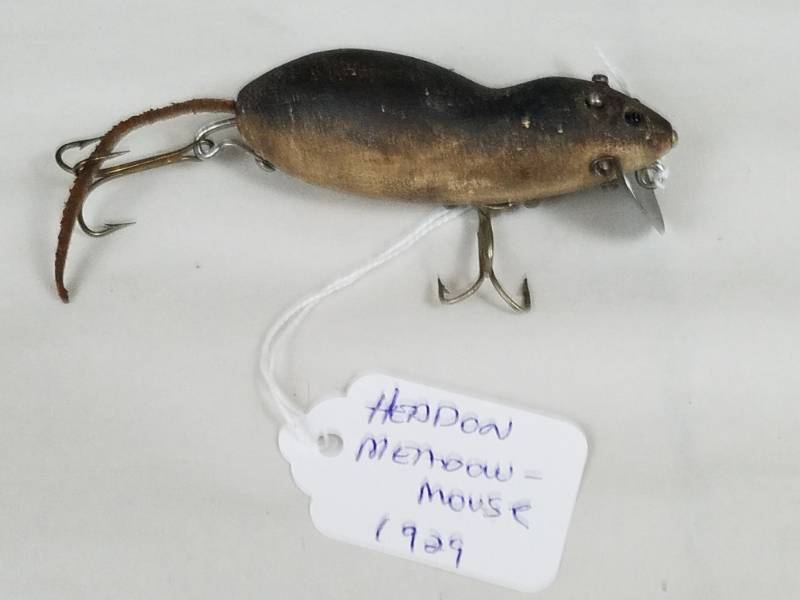 Heddon Meadow Mouse 1929 Vintage Fishing Lure, Antiques, Vintage Fishing  Lures and Duck Decoys plus Red Wing Crocks Sale No Reserve!