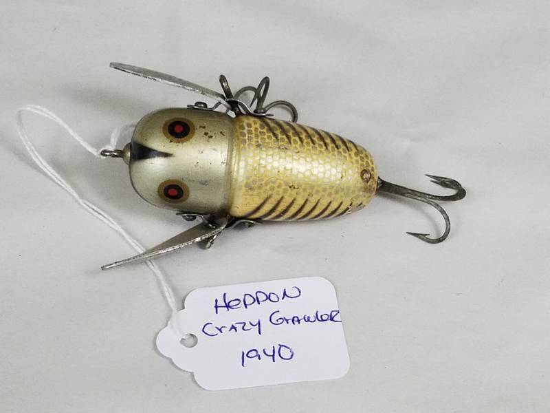 lot 159 image: Heddon Crazy Crawler 1940 Vintage Fishing Lure