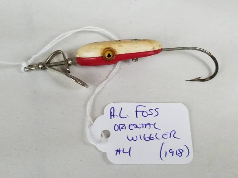 lot 163 image: A.L. Foss Oriental Wiggler 1918 Vintage Fishing Lure