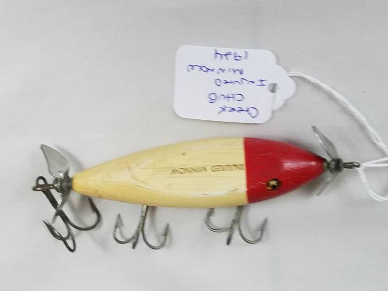 lot 164 image: Creek Chub Injured Minnow 1924 Vintage Fishing Lure