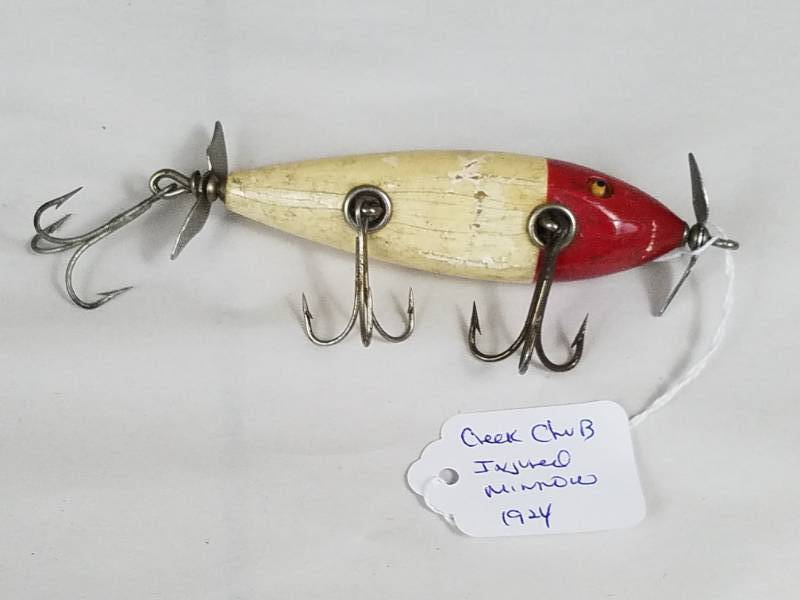 lot 165 image: Creek Chub Injured Minnow 1924 Vintage Fishing Lure