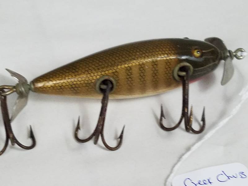 Creek Chub Injured Minnow 1924 Vintage Fishing Lure, Antiques, Vintage  Fishing Lures and Duck Decoys plus Red Wing Crocks Sale No Reserve!