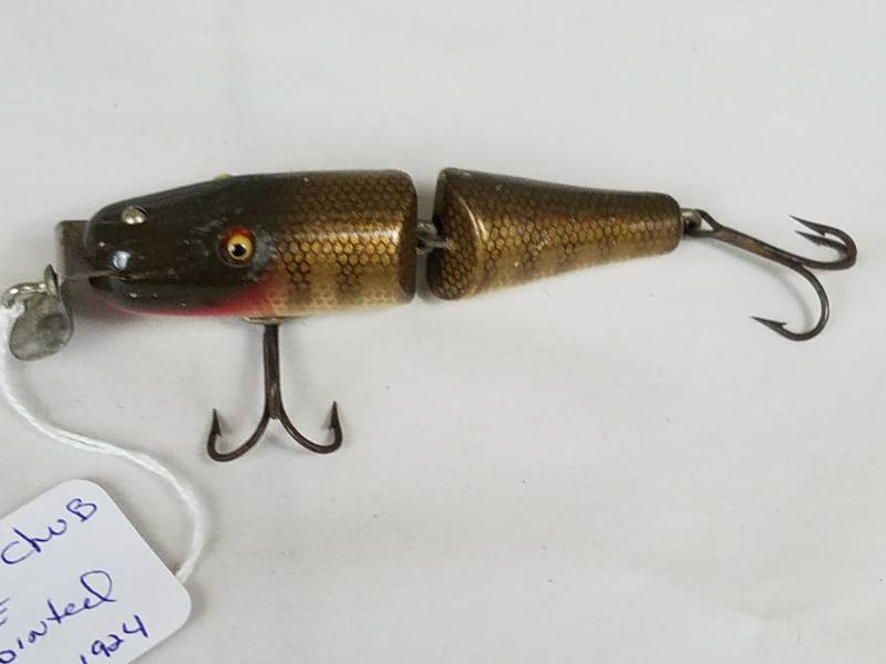 Creek Chub Pikie Jointed 4 1924 Vintage Fishing Lure, Antiques, Vintage  Fishing Lures and Duck Decoys plus Red Wing Crocks Sale No Reserve!