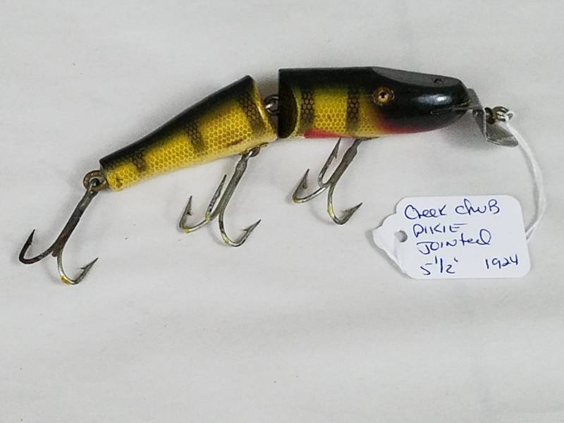 lot 176 image: Creek Chub Pikie Jointed 5.5 1924 Vintage Fishing Lure