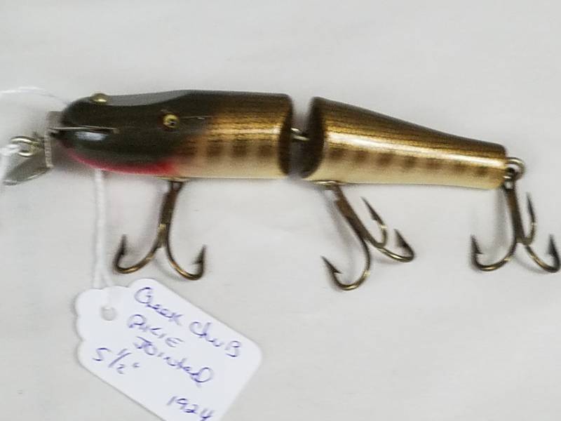 Creek Chub Pikie Jointed 5.5 1924 Vintage Fishing Lure, Antiques, Vintage  Fishing Lures and Duck Decoys plus Red Wing Crocks Sale No Reserve!