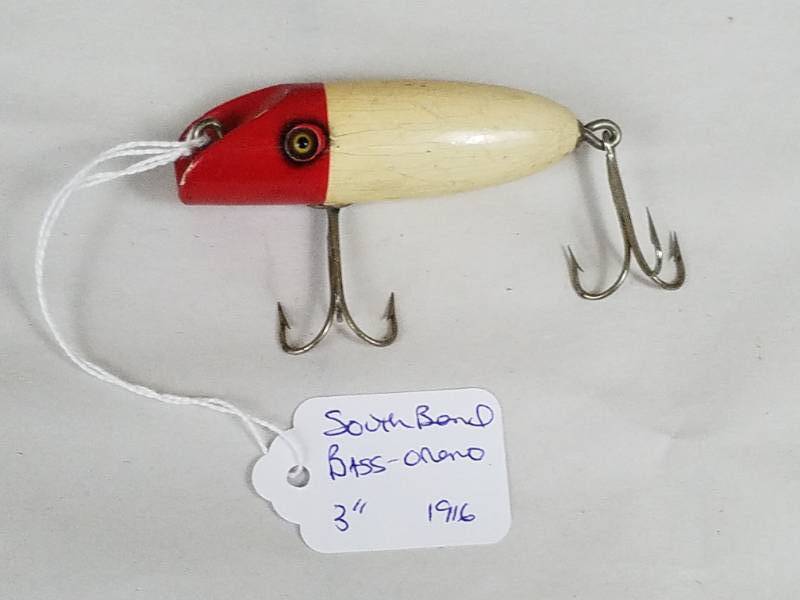 Southbend Bass-Oreno 1916 Vintage Fishing Lure, Antiques, Vintage Fishing  Lures and Duck Decoys plus Red Wing Crocks Sale No Reserve!