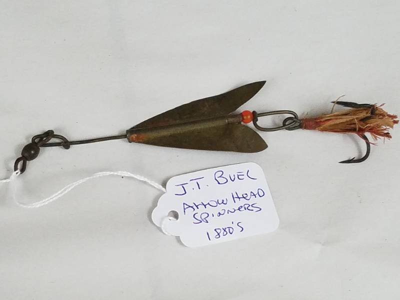 J.T. Buel Arrowhead Spinner 1880's Vintage Fishing Lure, Antiques, Vintage  Fishing Lures and Duck Decoys plus Red Wing Crocks Sale No Reserve!
