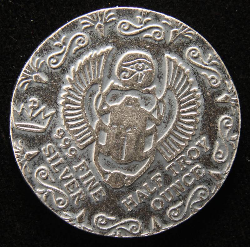 12 TROY OZ. .999 FINE SILVER PHARAOH