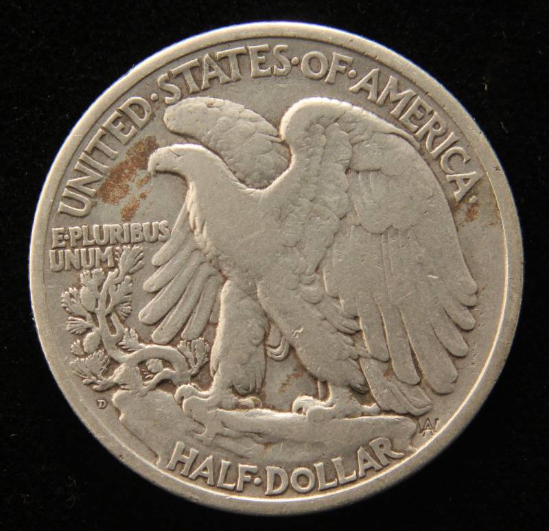 1920-D WALKING LIBERTY HALF DOLLAR