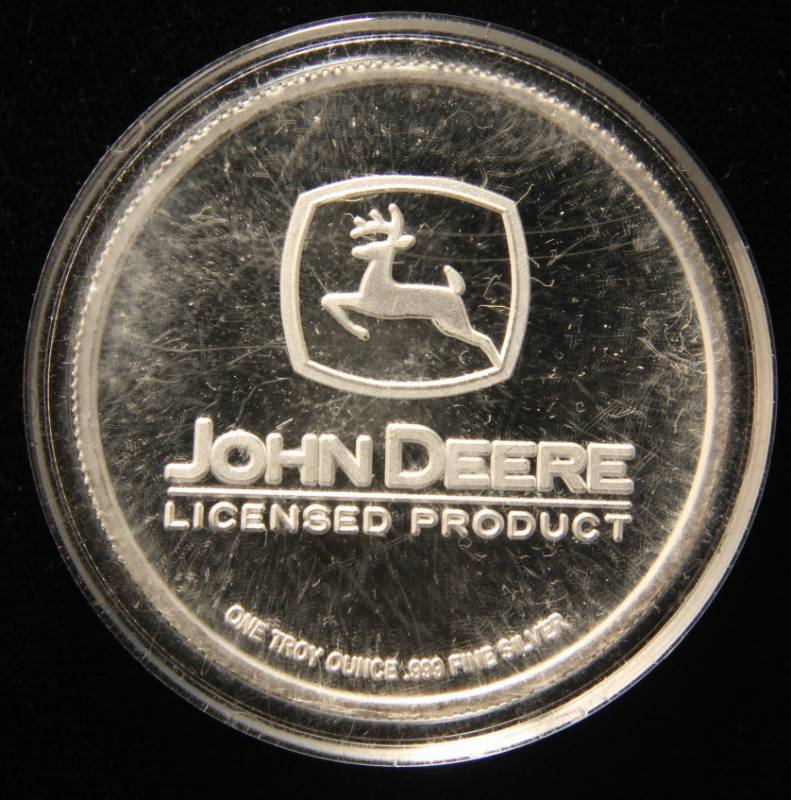 1 TROY OZ. .999 FINE SILVER JOHN DEERE MODEL G TRACTOR IN AIRTITE