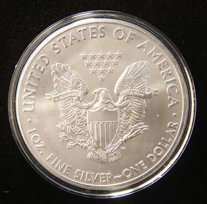 2012 AMERICAN SILVER EAGLE 1 TROY OZ. .999 FINE SILVER IN AIRTITE