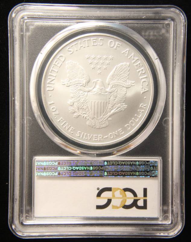 2007 AMERICAN SILVER EAGLE 1 TROY OZ. .999 FINE SILVER MS69 PCGS