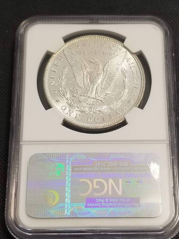 1881-O MORGAN SILVER DOLLAR MS63 NGC