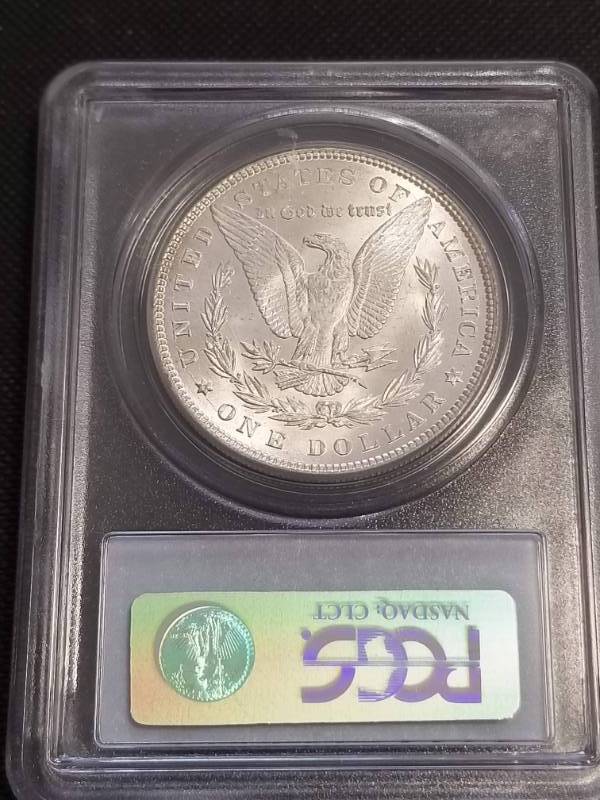 1884 MORGAN SILVER DOLLAR MS63 PCGS