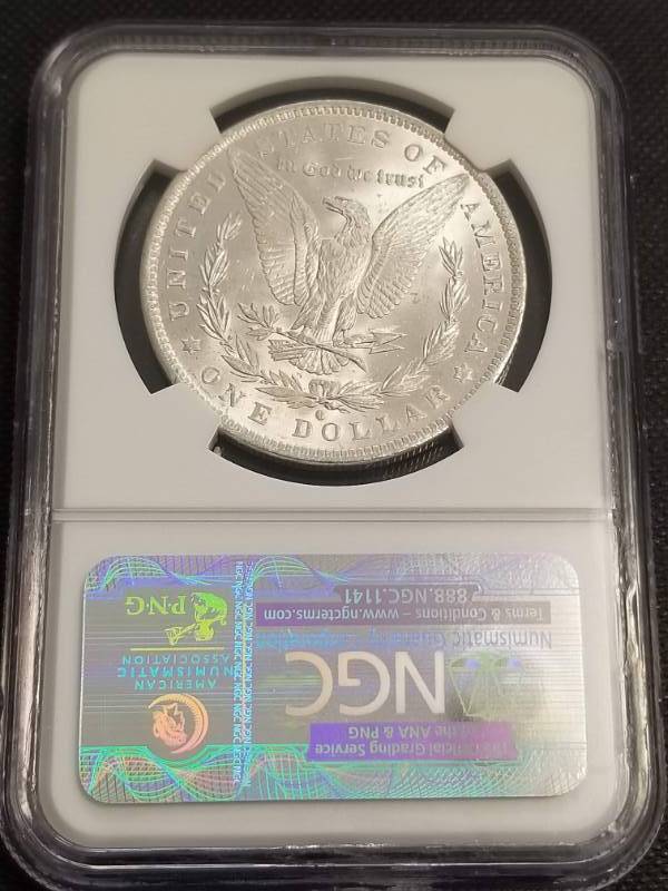 1884-O MORGAN SILVER DOLLAR MS63 NGC