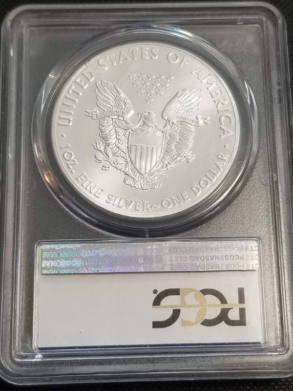 2013(W) AMERICAN SILVER EAGLE 1 TROY OZ. .999 FINE SILVER MS69 PCGS