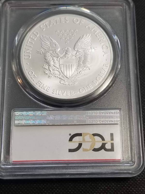 2014(S) AMERICAN SILVER EAGLE 1 TROY OZ. .999 FINE SILVER MS69 PCGS