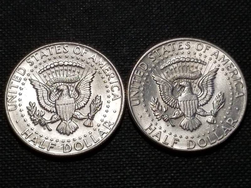 2 UNC 1964 KENNEDY SILVER HALF DOLLARS