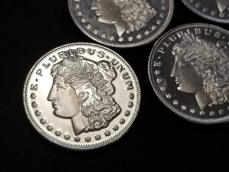 5 TROY OZ. .999 FINE SILVER (5 X 1 oz MORGAN DOLLAR DESIGN)