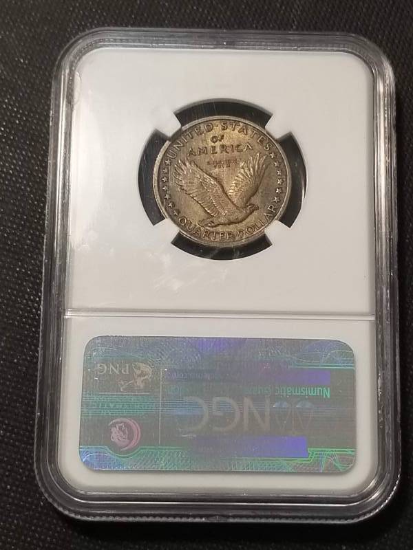 1917 TYPE I STANDING LIBERTY QUARTER MS63FH NGC FULL HEAD