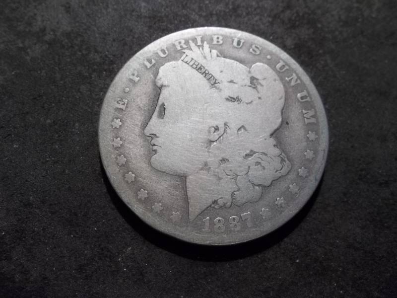 1887 O Morgan Silver Dollar
