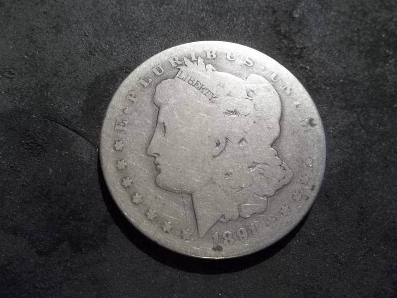 1891 O Morgan Silver Dollar