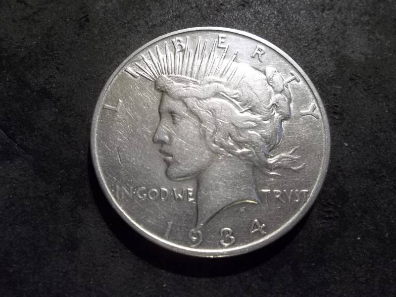 1934 D Silver Peace Dollar