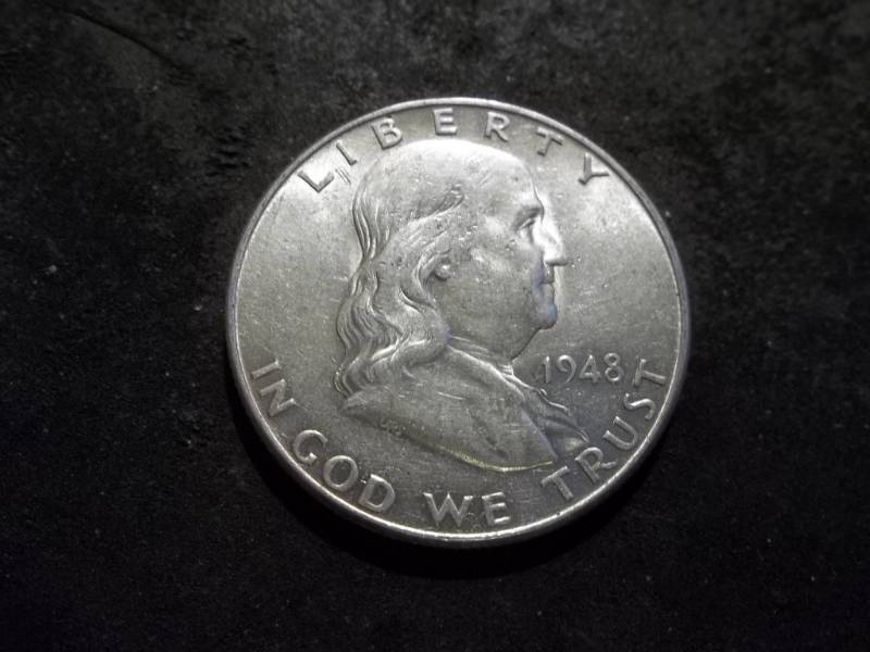 1948 D Franklin Half Dollar