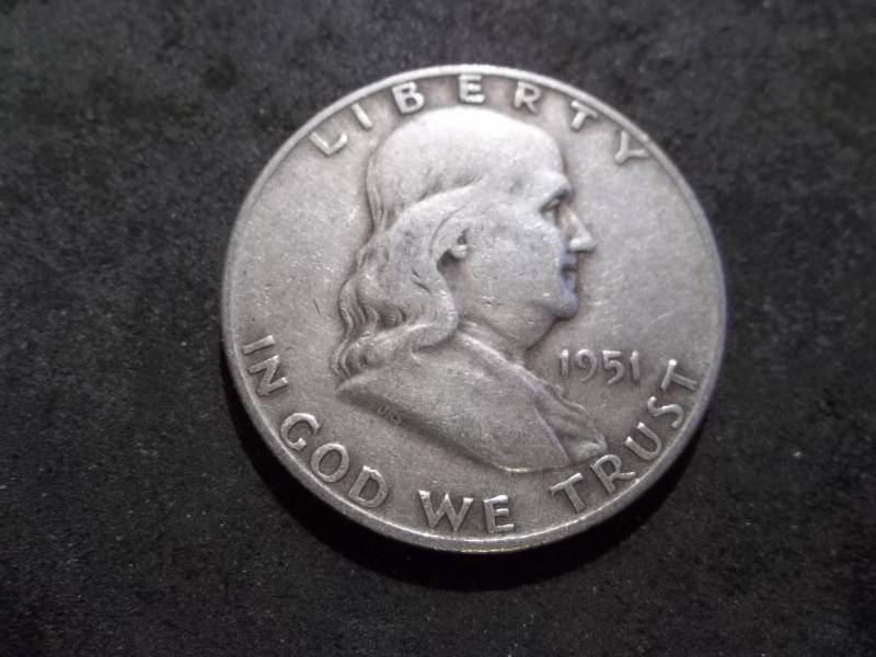 1951 D Franklin Half Dollar