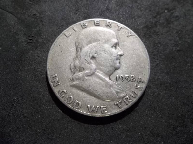 1952 S Franklin Half Dollar