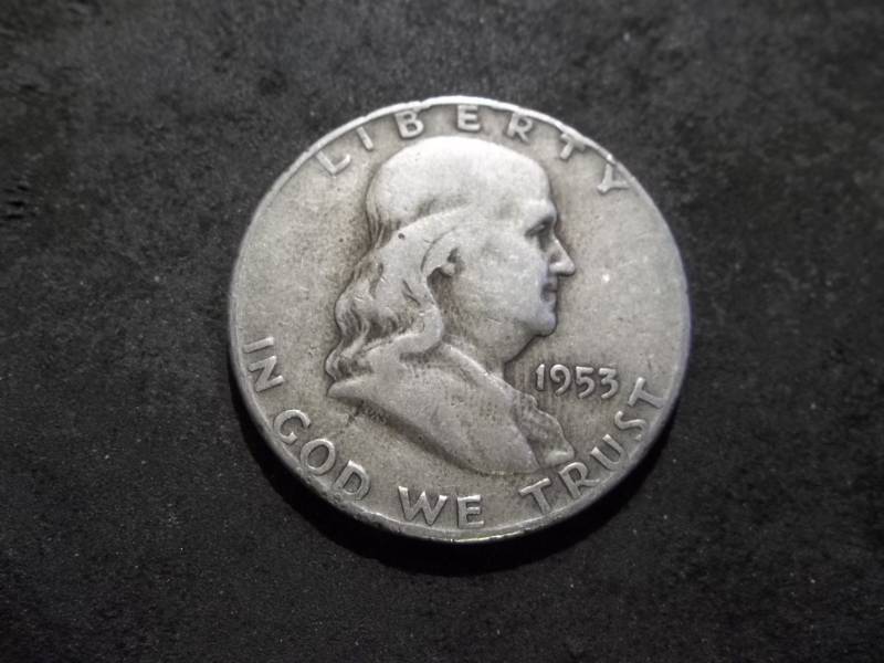 1953 D Franklin Half Dollar