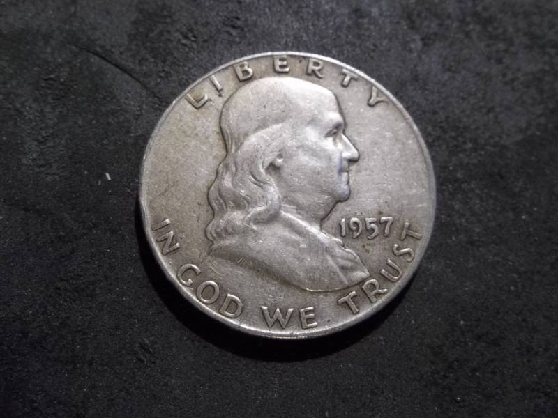 1957 D Franklin Half Dollar