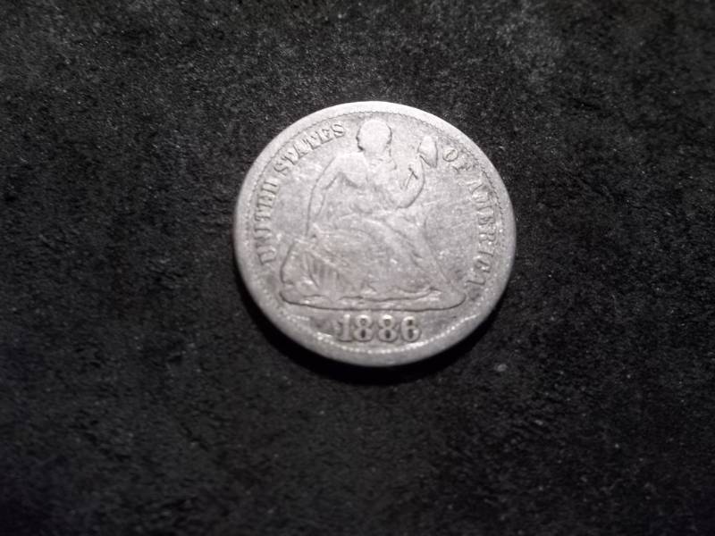 1886 Seated Liberty Dime