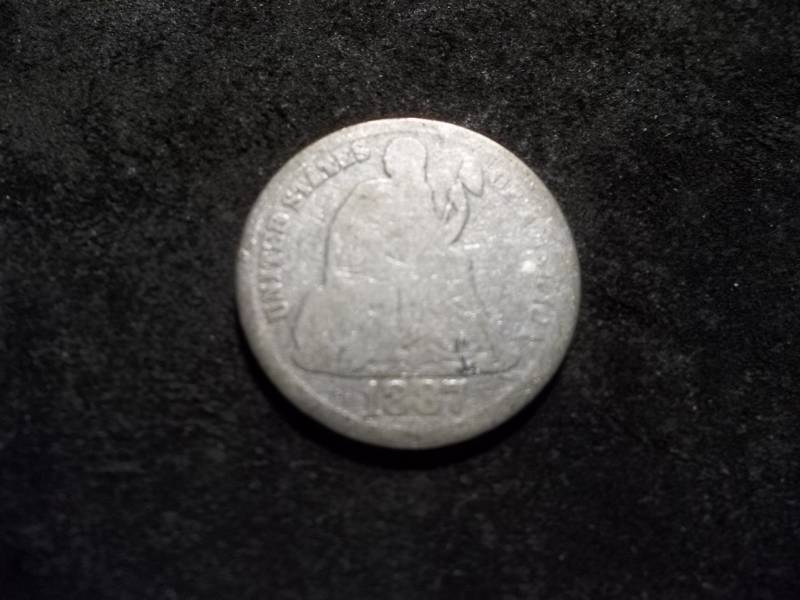1887 Seated Liberty Dime