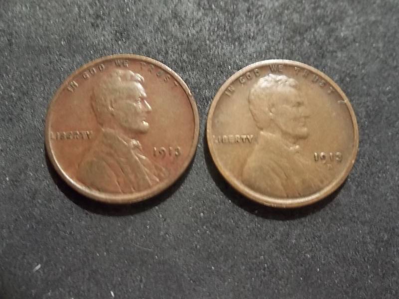 1913, 1913 D Lincoln Cents