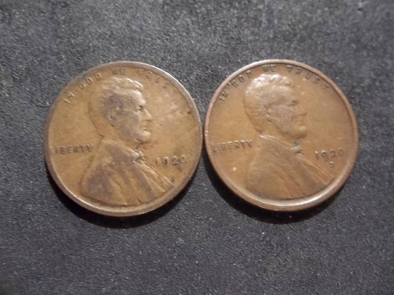 1920, 1920 S Lincoln Cents